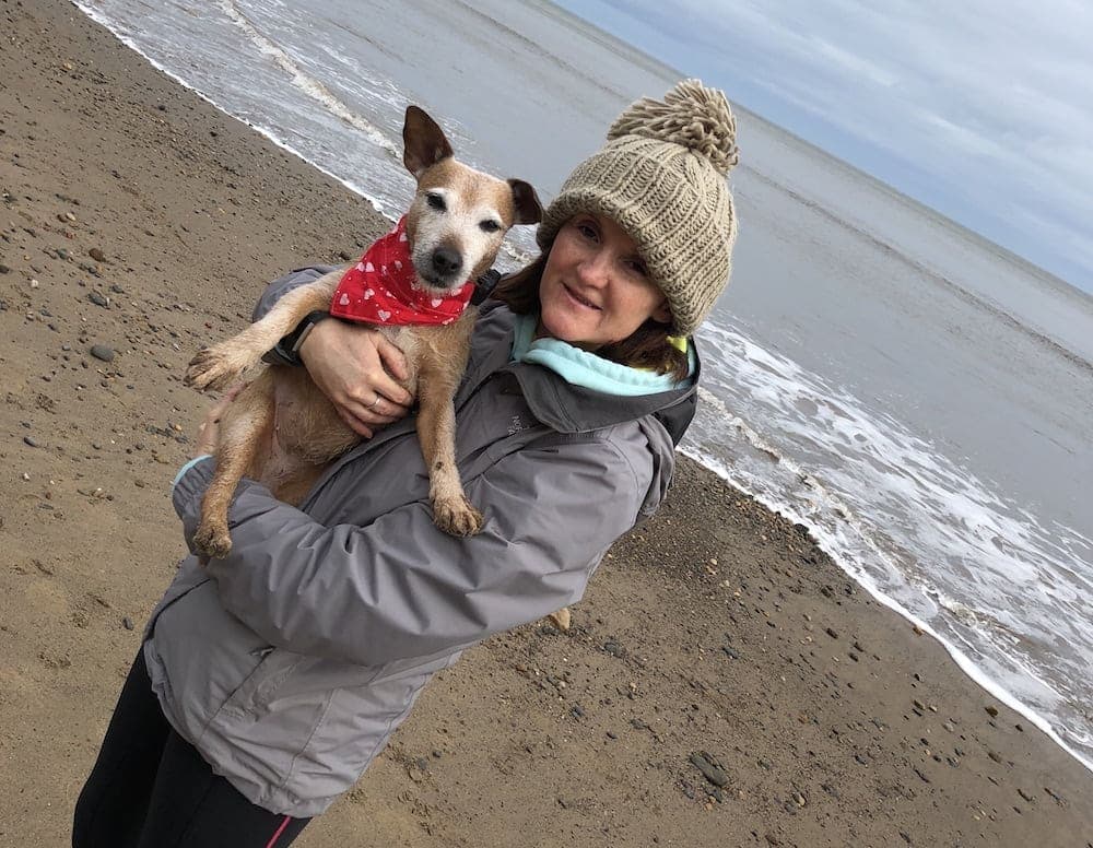 Dog blogger Rachel Spencer and her dog Daisy