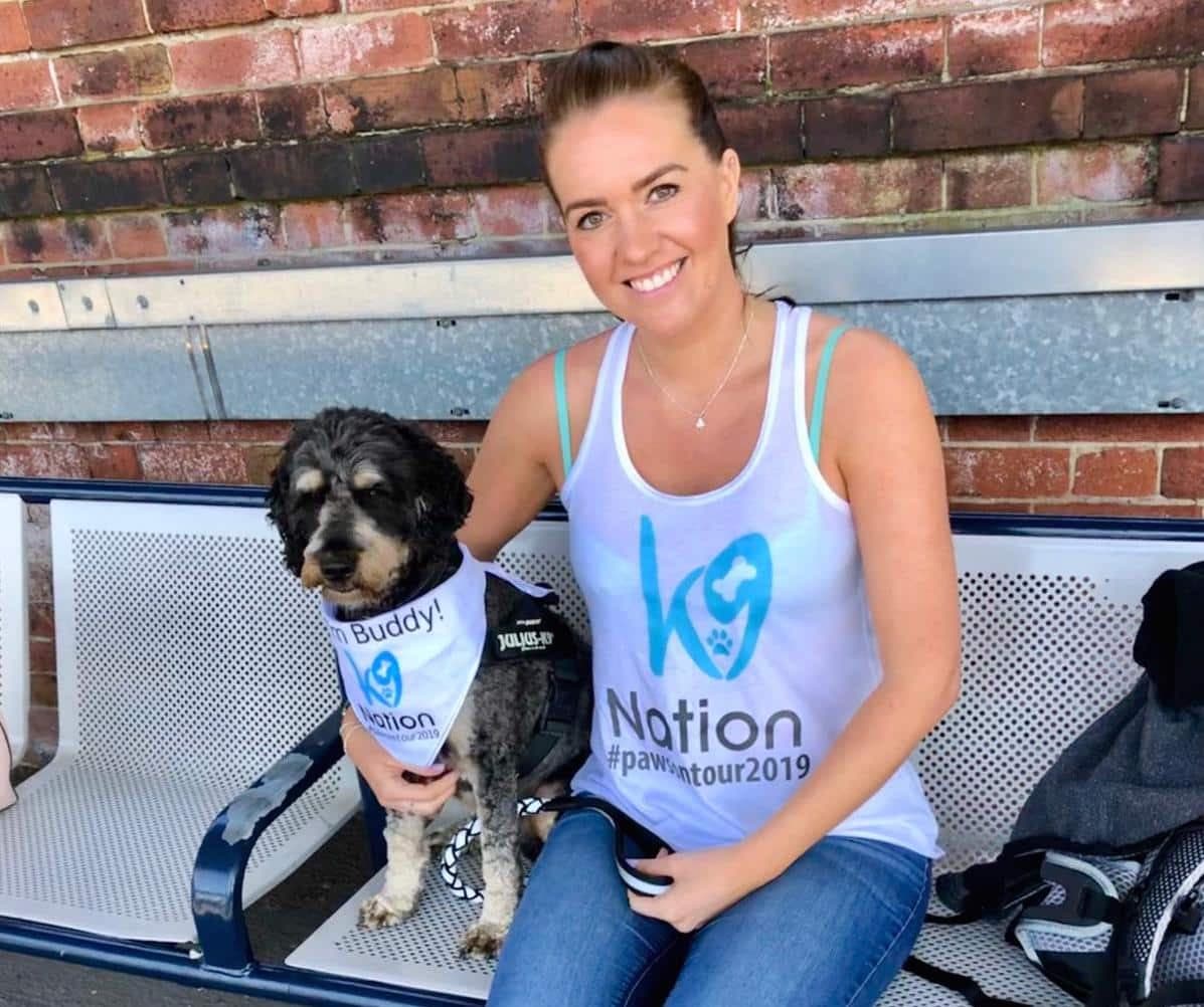 Becky Baker and Buddy from K9Nation