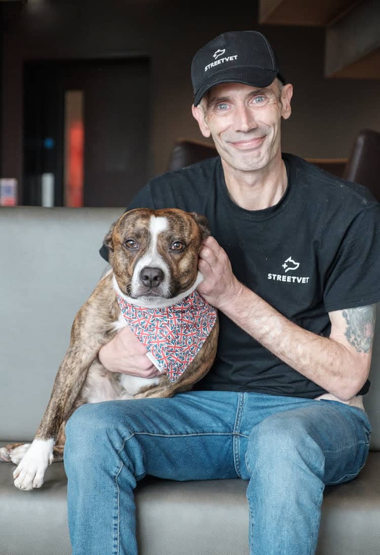 Andy Hutchins shares how StreetVet helped him and his dog Bailey. Andy is no longer homeless and is training to be an outreach worker and writing a book on his life.